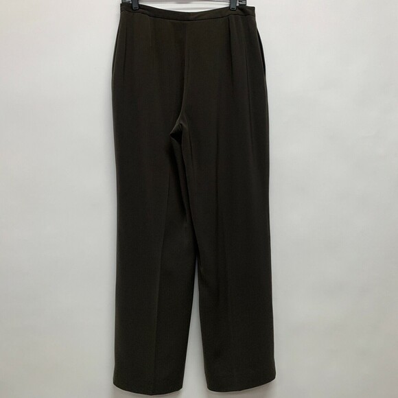 Women's Dress Slacks Pants Size 12 Brown Lined - Picture 3 of 5